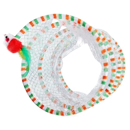 Yardwe Interaktiver Katzenspielzeugtunnel Mit Gefaltetem Katzentunnel-Set Zum Kratzen Und Spielen Von Kätzchen Großer Katzentunnel Für Bewegung Und Geistige Betätigung Zufällige Farbe von Yardwe
