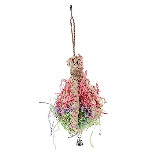 Yardwe Parrot Chewing Toy Aus Natürlichen Materialien Lustiges Hängendes Spielzeug Für Papageien Und Vögel Zum Kauen Und Spielen Schützt Käfige Vor Bissschäden von Yardwe