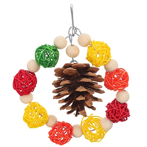 Yardwe Kauspielzeug für Vögel knete knetspielzeug Bird Toys Futterspender Papageienspielzeug Hängendes zum Beißen von Papageien natürliches Kauspielzeug Kiefernzapfen Yardwe Kauspielzeug für Vögel knete knetspielzeug Bird Toys Futterspender Papageienspielzeug Hängendes zum Beißen von Papageien natürliches Kauspielzeug Kiefernzapfen von Yardwe