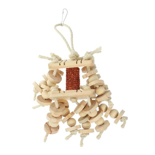 Yardwe Papageienkäfig-vogelspielzeug Lustiges Vogelspielzeug Hölzernes Vogelspielzeug Vogel-hängespielzeug Vogel-kauspielzeug für Papageien von Yardwe