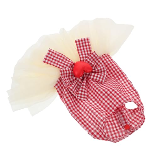 Yardwe Kleidung für Haustiere Kleider Bowknot -Geburtstagsfeierkleid kleine mittelgroße Hunde Hundepartykleid Bowknot Party Kostüm Hochzeitskleid kleine hundekleidung Polyester von Yardwe