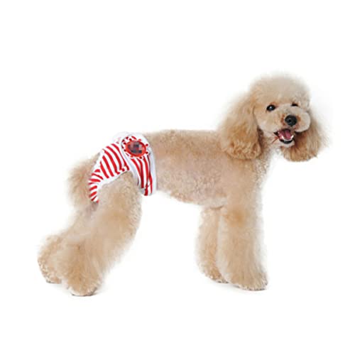 Yardwe Welpenwindeln Kleid Für ädchen Physiologische Hosen Hundeunterwäsche Weiblich Haustierwindeln ädchenkleidung Hundewindeln Hundehose Streifen Sicherheitshose Rot Yardwe Welpenwindeln Kleid Für ädchen Physiologische Hosen Hundeunterwäsche Weiblich Haustierwindeln ädchenkleidung Hundewindeln Hundehose Streifen Sicherheitshose Rot von Yardwe