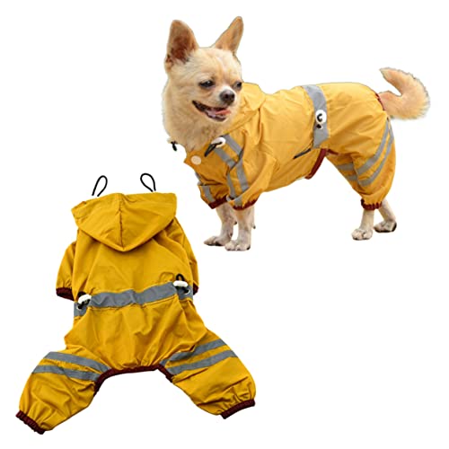 Yardwe Kleiner Regenmantel Aus Reflektierender Slicker Für Haustiere Leichte Und wasserdichte Regenjacke Gelb Für Kleine Und Welpen Yardwe Kleiner Regenmantel Aus Reflektierender Slicker Für Haustiere Leichte Und wasserdichte Regenjacke Gelb Für Kleine Und Welpen von Yardwe