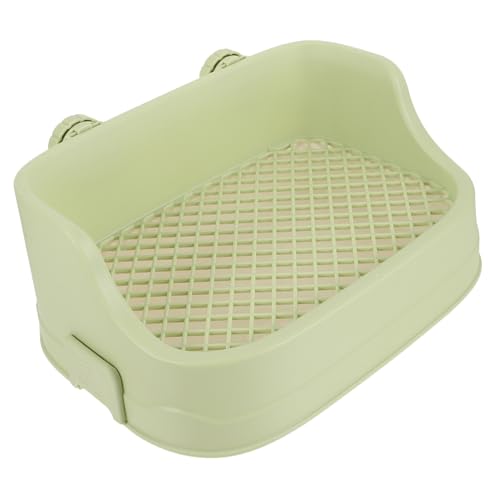 Yardwe Toilettentablett Katzentoilette Für Kleintiere Kunststoff Haustiertöpfchen Ecktoilette Für Kaninchen Für Hamster Ratten Meerschweinchen von Yardwe