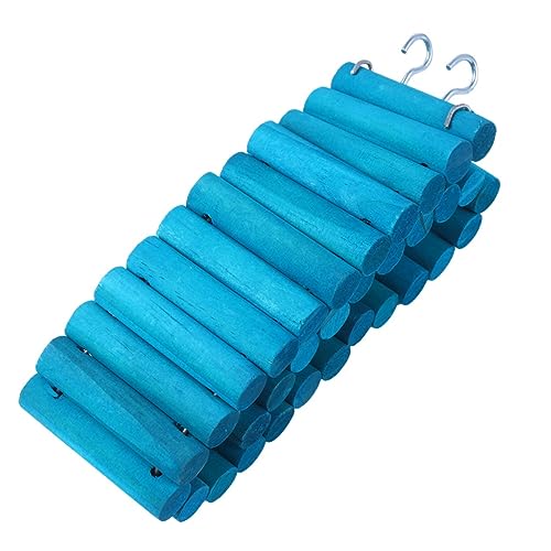 Yardwe Kletterleiter Für Haustiere Runde Holzplanken Hamsterbrücke Für Kleintiere Papageien-übungsspielzeug (Sky-) Yardwe Kletterleiter Für Haustiere Runde Holzplanken Hamsterbrücke Für Kleintiere Papageien-übungsspielzeug (Sky-) von Yardwe