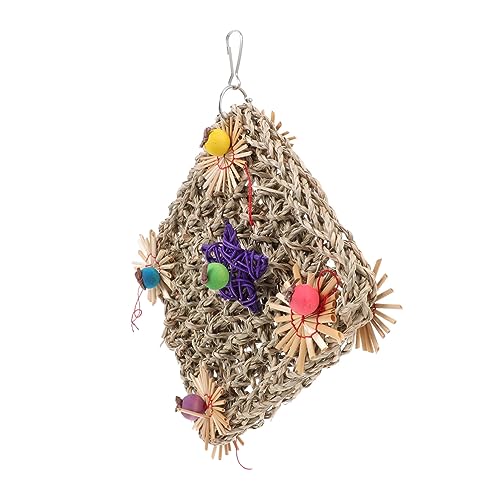 Yardwe Vogel-hängenetz Spielzeug Papagei Kletternetz 5-Sterne-kauspielzeug Haustierkäfig-zubehör Vogel-spielset Zufällige Farbe Yardwe Vogel-hängenetz Spielzeug Papagei Kletternetz 5-Sterne-kauspielzeug Haustierkäfig-zubehör Vogel-spielset Zufällige Farbe von Yardwe