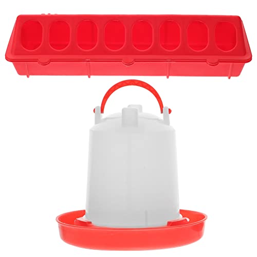 Yardwe Küken-Futter- Tränken-Kit -Flip-Top Kleine Geflügel-Futterautomat Automatischer Wasserspender Vogel-Futterspender Käfig-Zubehör Für Tauben Hühner Papageien Yardwe Küken-Futter- Tränken-Kit -Flip-Top Kleine Geflügel-Futterautomat Automatischer Wasserspender Vogel-Futterspender Käfig-Zubehör Für Tauben Hühner Papageien von Yardwe