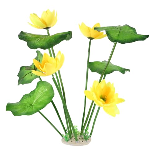 Yardwe Künstliche Aquarienpflanzen Lebensnahe Lotusblumen Dekoration für Fischbecken Einfache Installation und Pflege Sichere Materialien für Gesundes Umfeld für Aquarienlandschaften Yardwe Künstliche Aquarienpflanzen Lebensnahe Lotusblumen Dekoration für Fischbecken Einfache Installation und Pflege Sichere Materialien für Gesundes Umfeld für Aquarienlandschaften von Yardwe