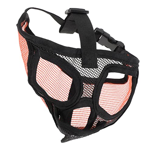 Yardwe Short Snout Dog Muzzle Für Bellen Beißen Und Kauen Atmungsaktive Hundemaske Verstellbarem Riemen Für Kleine Und Mittlere Rassen von Yardwe