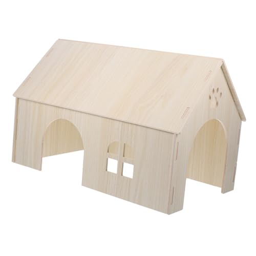 Yardwe Luxuriöses Großes Hamsterhaus Aus Holz Versteck für Meerschweinchen Haustiernest und Eichhörnchen Spielhaus Aus Holz Zum Entspannen Yardwe Luxuriöses Großes Hamsterhaus Aus Holz Versteck für Meerschweinchen Haustiernest und Eichhörnchen Spielhaus Aus Holz Zum Entspannen von Yardwe