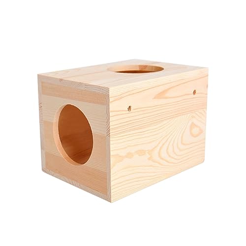 Yardwe Meerschweinchen Chinchilla Freundliches Holz-hamsterhausbett Bequemer Ruheplatz Yardwe Meerschweinchen Chinchilla Freundliches Holz-hamsterhausbett Bequemer Ruheplatz von Yardwe