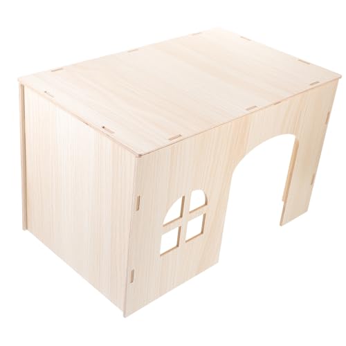 Yardwe Großes Eichhörnchennest-Spielzeug – Versteck Aus Holz Für Hamster Meerschweinchen Und Chinchillas Yardwe Großes Eichhörnchennest-Spielzeug – Versteck Aus Holz Für Hamster Meerschweinchen Und Chinchillas von Yardwe