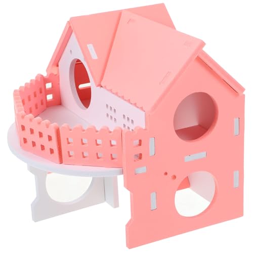 Yardwe Hamster Hideout Haus Aus Robustem Doppellagige Unterkunft Für Hamster Chinchillas Und Meerschweinchen Sicheres Spielzeug Mit Abgerundeten Kanten Für Kleine Haustiere von Yardwe