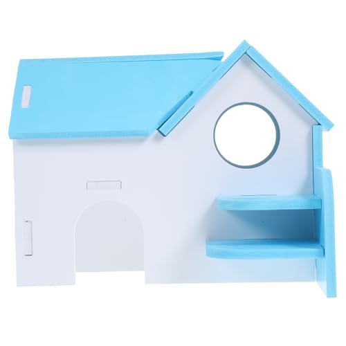 Yardwe Meerschweinchen Haus Käfig Versteck Tier Hütte Lebensraum Doppelschicht Hamsterhaus Villa von Yardwe
