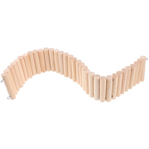Yardwe Holzleiter Spielzeug Für Kleintiere Flexible Kletterbrücke Für Hamster Chinchillas Und Meerschweinchen Sicher Und Stabil Für Käfiggestaltung Und Spielmöglichkeiten von Yardwe