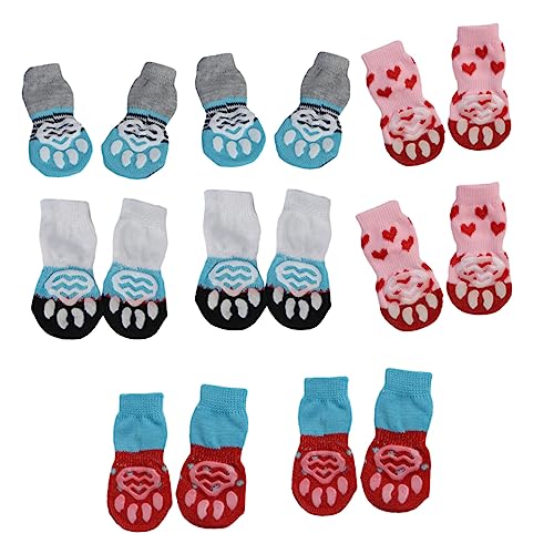 Yardwe Paare Haustier rutschfeste Socken Hund Pfoten Katzenstiefel Viertel Socken Schuhwerk Quartal züchten Baumwollsocken für Haustiere Wintersocken Haustierbedarf warme Socken Baumwolle Yardwe Paare Haustier rutschfeste Socken Hund Pfoten Katzenstiefel Viertel Socken Schuhwerk Quartal züchten Baumwollsocken für Haustiere Wintersocken Haustierbedarf warme Socken Baumwolle von Yardwe