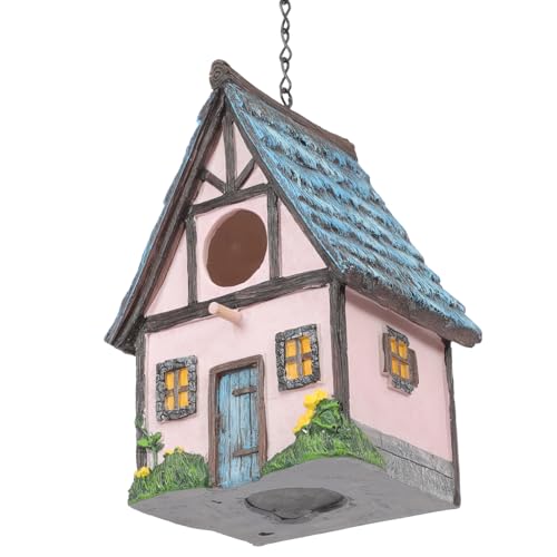 Yardwe Vogelhäuschen Aus Kunstharz Mit Vogelnest Gartendekoration Außendekoration Yardwe Vogelhäuschen Aus Kunstharz Mit Vogelnest Gartendekoration Außendekoration von Yardwe