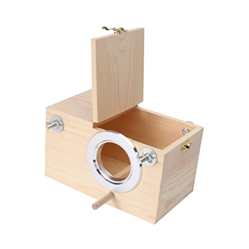 Yardwe Massivholz Papagei Zucht Box Holz Vogel Indoor/Outdoor Decor Kiefer Holz Handwerk von Yardwe