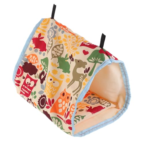 Yardwe Papageien warmnest aus Dickem Material Hängendes Dreieck hängematten Birdhouse mit Kissen Weiches Vogelschlafnest für Winter Gemütlicher Vogel unterschlupf Geeignet für Zimmer und von Yardwe
