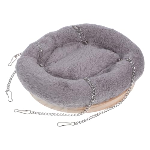 Yardwe Vogelhängematte Winternest Für Sittiche Und Kleintiere Hängematte Aus Baumwolle Und Holz Komfortables Schlafnest Für Käfig Für Papageien Und Hamster Sanft Und Warm Für von Yardwe