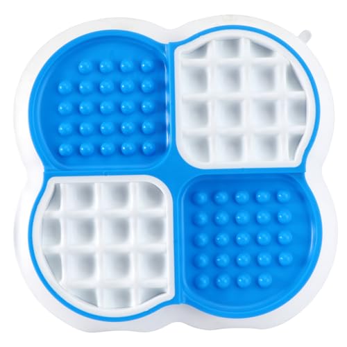 Yardwe Pet Slow Food Bowl Hundenapf Futternäpfe Feeder Erhöhter Pet Slow Eating Bowl Dog Slow Eating Bowl Haustiernapf Für Hund Slow Feed Pet Bowl Anti Choke Pet Bowl Silica Gel Blau von Yardwe