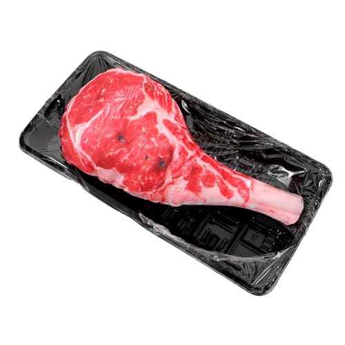 Yardwe Quietschendes Steak Kauspielzeug Für Kleine Interaktives Plüschspielzeug Im Cartoon Design Langlebig Und Sicher Für Unbeschwerten Spielspaß von Yardwe