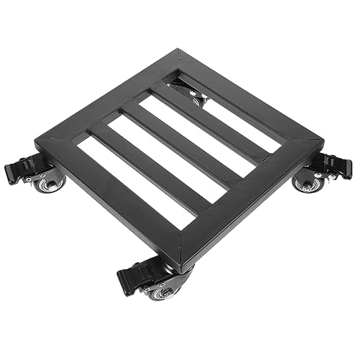 Yardwe Rollenhalterung für Blumentopfständer aus Metall gefälschte Pflanze Steht Anlage im Freien Stand bloomcar Pflanzenroller zimmerpflanzen Topfwagen Blumentopfhalter Eisen Black von Yardwe
