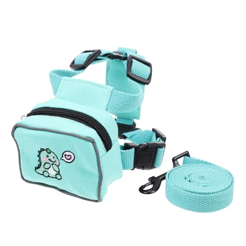 Yardwe Puppy Leash Backpack Verstellbares Outdoor-Geschirr Für Hunde Und Katzen Tragetasche Für Kleine Tiere Leicht Für Reisen Und Ausflüge Mit Ihrem Haustier von Yardwe