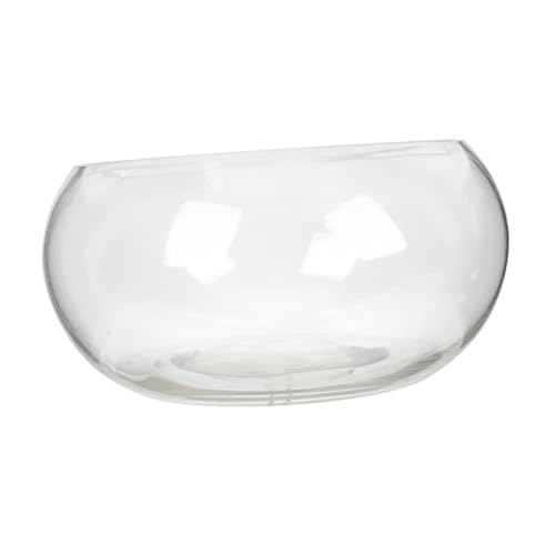Yardwe Rundes Desktop-Aquarium Hydroponische Pflanzschale Fischglas Für Terrarium Goldfischglas Mini-Aquarium Automatisch Selbstbewässernde Stacheln Rührschüssel Bausatz Gewöhnliches Glas von Yardwe