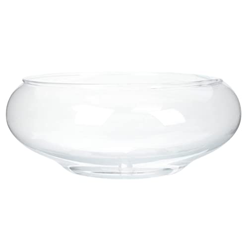 Yardwe Schale Glasvase Klare Blasenschale Vase Hydroponische Pflanzgefäße Vase Für Fisch Blumen Mittelstücke Vase Aquariendekoration 25Cm von Yardwe
