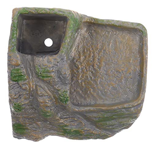 Yardwe Schildkröten-sonnenhöhle Aquarium-Dekoration Reptilien-ruheraum Terrarium-zubehör Schlangenversteck von Yardwe