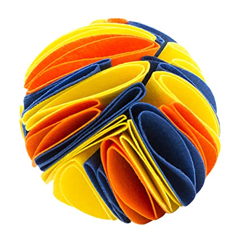 Yardwe Schnüffelball Aus Filz Interaktives Fütterungsspielzeug Für Langsames Essen Fördert Geistige Aktivität Und Gesunde Verdauung Für Welpen Yardwe Schnüffelball Aus Filz Interaktives Fütterungsspielzeug Für Langsames Essen Fördert Geistige Aktivität Und Gesunde Verdauung Für Welpen von Yardwe