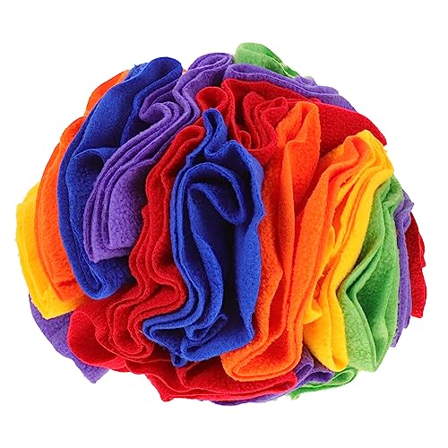 Yardwe Slow Feed Snuffle Ball Für Hunde Buntes Futterversteckspielzeug Zur Schnüffelns Und Langsamen Fressens Für Indoor-Haustiere von Yardwe