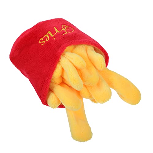 Yardwe Simulierte Essenspuppe Hund Schnüffeln Welpenspielzeug Interaktive Hundespielzeug Pommes-Frites-, Slow-Feeder-kauspielzeug Quietschen Hund Kleine Hunde Kauer Rot Plüsch Yardwe Simulierte Essenspuppe Hund Schnüffeln Welpenspielzeug Interaktive Hundespielzeug Pommes-Frites-, Slow-Feeder-kauspielzeug Quietschen Hund Kleine Hunde Kauer Rot Plüsch von Yardwe
