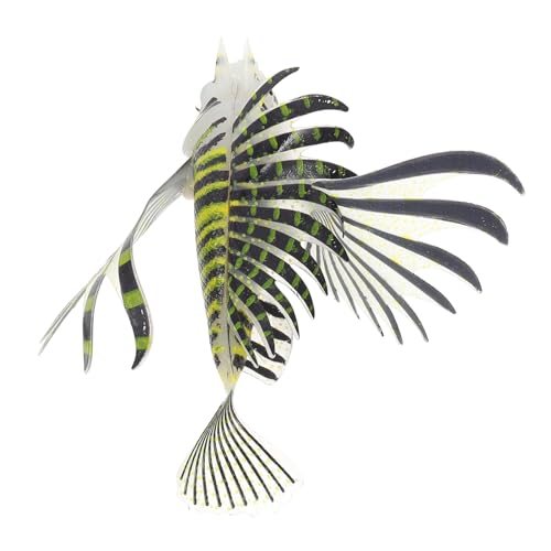 Yardwe Simulierter Lionfish Aquarium Deko aus Umweltfreundlichem Material Authentische Fisch Nachbildung für Fischbecken Naturgetreu und Pflegeleicht für Aquarien Dekoration von Yardwe