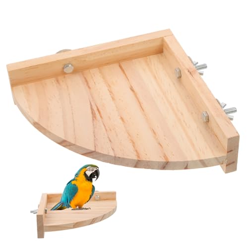 Yardwe Naturholz Papagei Sitzstange Plattform Dreieck Ständer Für Käfig Vögel Vogel Papagei Leiter Sitzstange Ständer von Yardwe