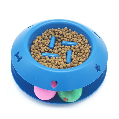 Yardwe Slow-Food-Bowl Slow Feeder für Haustiere langsame fütterung für Katzen Futternapf für Haustiere Futterautomat für Haustiere Zufällige Farbe von Yardwe