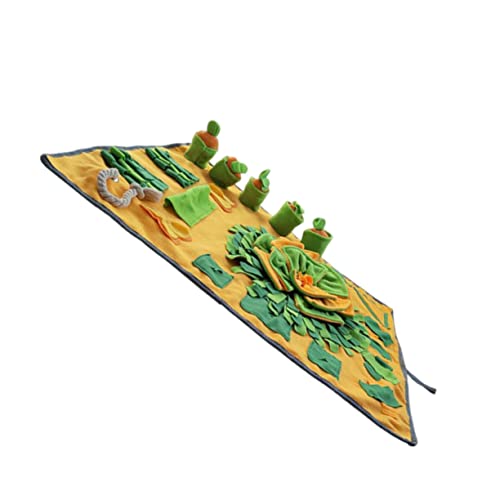 Yardwe Snuffle Mat Futtermatte aus Rutschfestem Anti erstickungs Futterunterlage für Haustiere Suchspielmatte für Hunde und Katzen Sichere Futterhilfe mit Kreativem Design von Yardwe