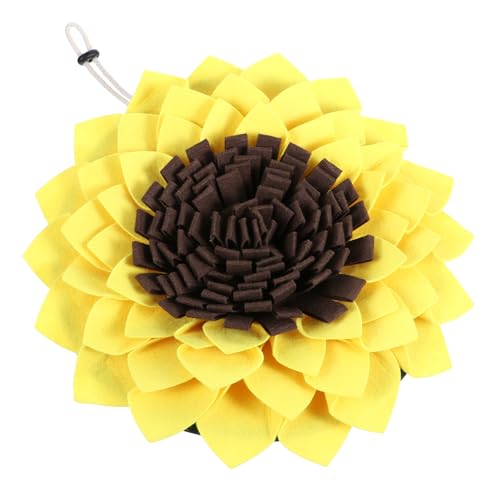 Yardwe Sonnenblumenförmige Schnüffelmatte für Haustiere Interaktive Futtermatte zur Langsamen Fütterung für Hunde und Katzen Stressreduzierendes Intelligenzspielzeug Yardwe Sonnenblumenförmige Schnüffelmatte für Haustiere Interaktive Futtermatte zur Langsamen Fütterung für Hunde und Katzen Stressreduzierendes Intelligenzspielzeug von Yardwe