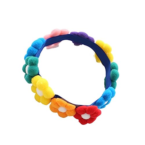 Yardwe Sonnenblumenhalsband für Haustiere Böhmische Armbänder Perlen-Kit süße Armbänder Welpe Kragen katzenhalsband Haustier-Blumen-Halskette für Katze Colorful von Yardwe