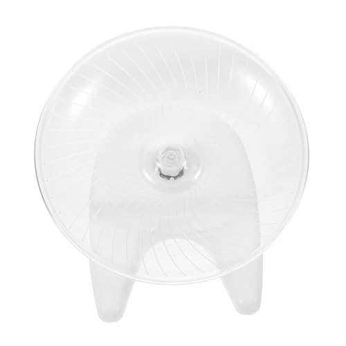 Yardwe Spinner mit Rutschfestem Stand für Hamster Zwerghamster und Igel für Nächtliches Training Weißes Design aus Pflegeleichtem Material von Yardwe