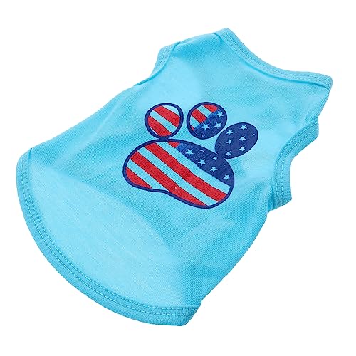 Yardwe T-Shirt Für Kleine Hunde, Welpenkleidung, Weiche, Ärmellose Weste, Tank-top, Atmungsaktive Kleidung (s) von Yardwe