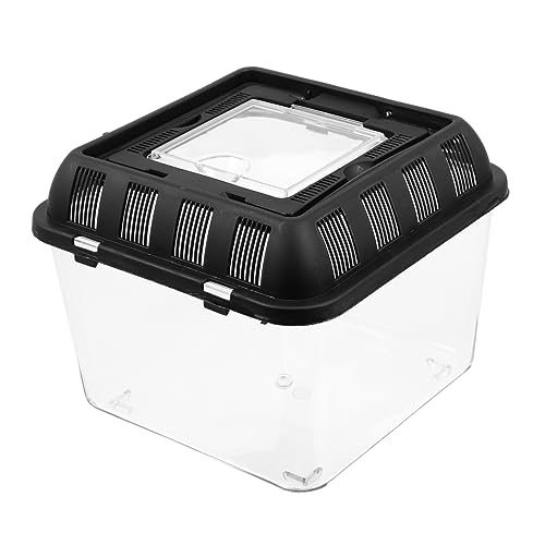 Yardwe Terrarium für Reptilien Vogelspinnengehege Spinnenkäfig Fütterungskästen für Sprungspinnen Reptilien-Kunststoffbehälter Spinnengehege Zubehör Spinnen -Terrarium Plastik Schwarz Yardwe Terrarium für Reptilien Vogelspinnengehege Spinnenkäfig Fütterungskästen für Sprungspinnen Reptilien-Kunststoffbehälter Spinnengehege Zubehör Spinnen -Terrarium Plastik Schwarz von Yardwe