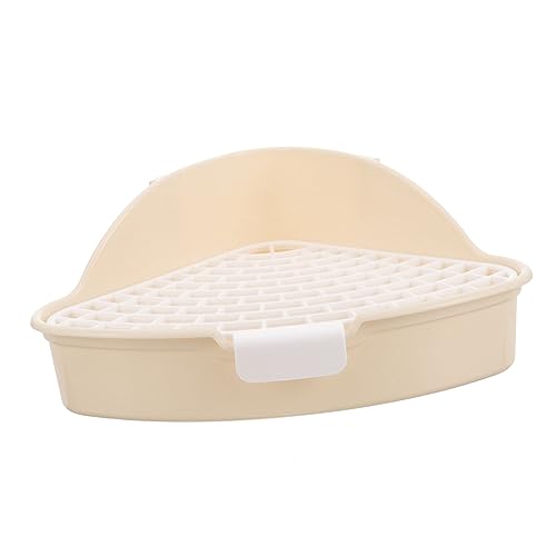 Yardwe Dreieckige Haustier-Toilette Mit Hohem Für Kleintiere Eckegeeignetes Töpfchen Abnehmbar Für Einfache Kunststoffmade -trainingshilfe Für Kaninchen Meerschweinchen Hamster Und von Yardwe