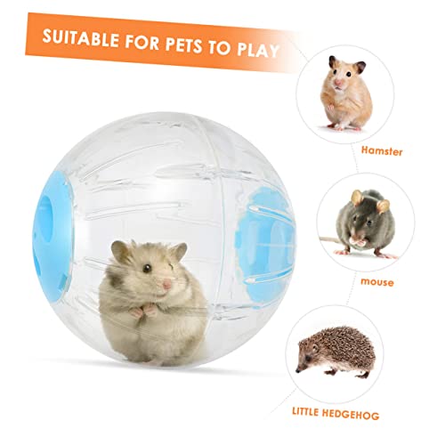 Yardwe Transparente Hamsterlaufkugel mit Belüftungslöchern Leichter Kleintier Spielball für Hamster Meerschweinchen Rennmäuse und Igel Einfacher Aufbau für Kleintierfitness und Sicheres von Yardwe