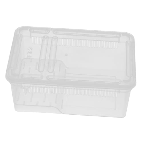 Yardwe Transparente Kunststoff Reptilienbox mit Atmungsaktiven Löchern Tragbarer Terrarien transportbehälter für Echsen Spinnen Schildkröten und Bartagamen Pflegeleichte Mini Habitat Box Yardwe Transparente Kunststoff Reptilienbox mit Atmungsaktiven Löchern Tragbarer Terrarien transportbehälter für Echsen Spinnen Schildkröten und Bartagamen Pflegeleichte Mini Habitat Box von Yardwe
