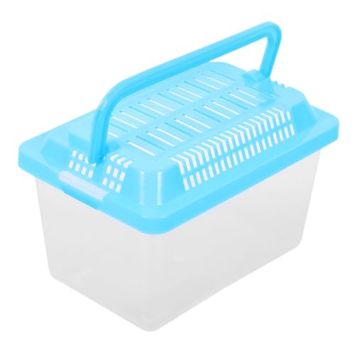 Yardwe Transparente Schildkrötenbox Mittelgroß Tragbares Reptilien Terrarium Multifunktionaler Transportbehälter für Kleine Fische Hamster und Schildkröten Klarer Aquariumkasten für von Yardwe