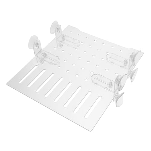 Yardwe Transparente Trennwand mit Mikrolochdesign für Effektive Fischtrennung Saugnäpfen für Aquarien und Fischtanks von Yardwe