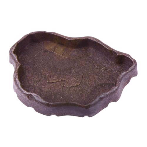 Yardwe Reptile Futter Wasserschale Aus Harz Für Kleine Haustiere Praktische Trink Futterschale Für Schildkröten Eidechsen Und Andere Reptilien Kaffee s Yardwe Reptile Futter Wasserschale Aus Harz Für Kleine Haustiere Praktische Trink Futterschale Für Schildkröten Eidechsen Und Andere Reptilien Kaffee s von Yardwe