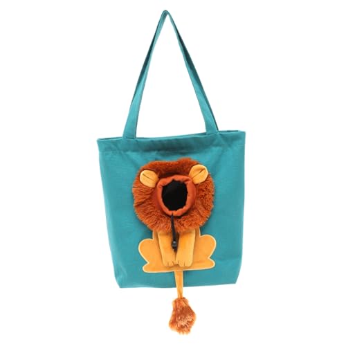 Yardwe Cat Carrier Bag Tragetasche Für Haustiere Aus Atmungsaktivem Canvas Für Katzen Und Kleine Hunde Für Ausflüge Einkäufe Und Reisen Blau Klein von Yardwe